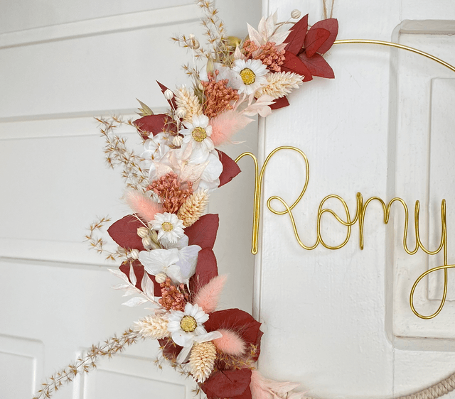 Atelier - Couronne de fleurs personnalisée 